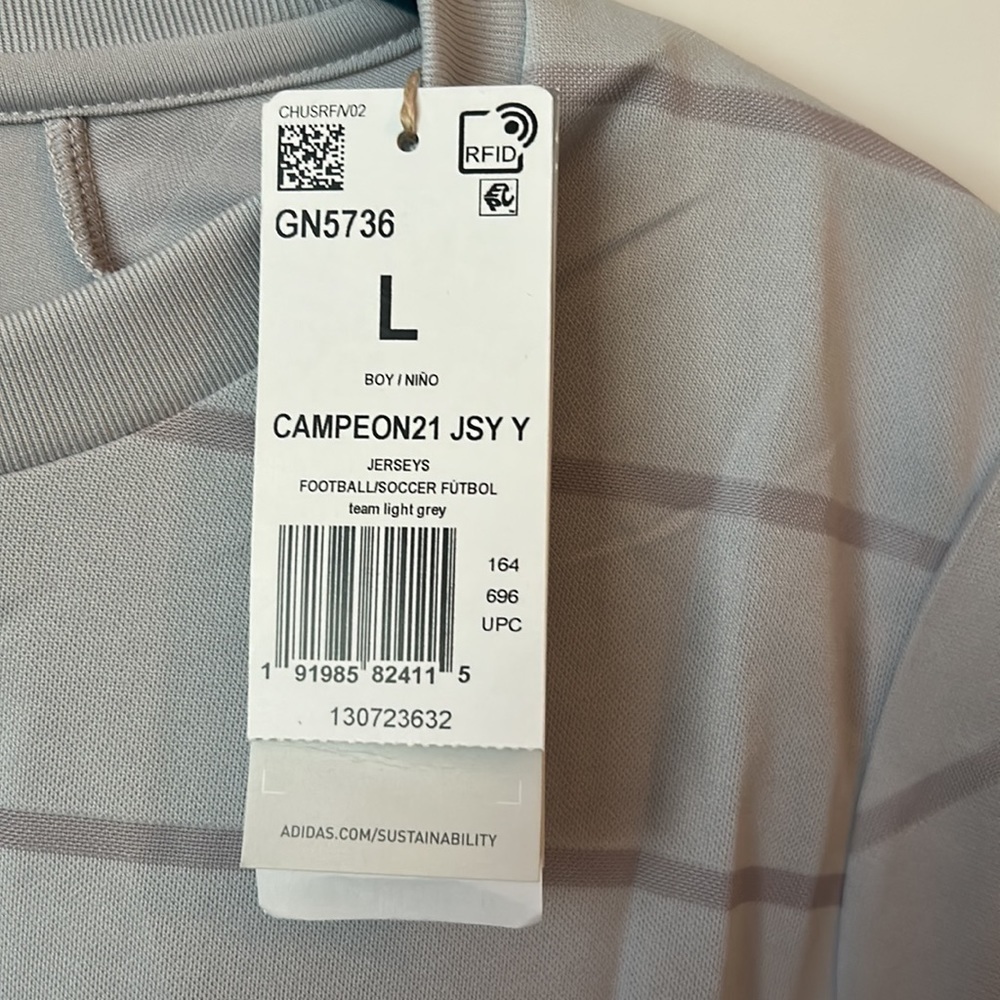 NWT Adidas Campeon 21 Jersey - Boy 13-14Y - Picture 6 of 8